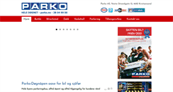 Desktop Screenshot of parko.no